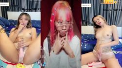 คลิปหลุดMlive แมงมุม IDX-86701665 สาวสวยผอมบางสักลาย นั่งเล่นเสียวบนเตียงนอนเขี่ยหีจนแฉะก่อนจับควยปลอมมายัดหีแล้วครางเสียว